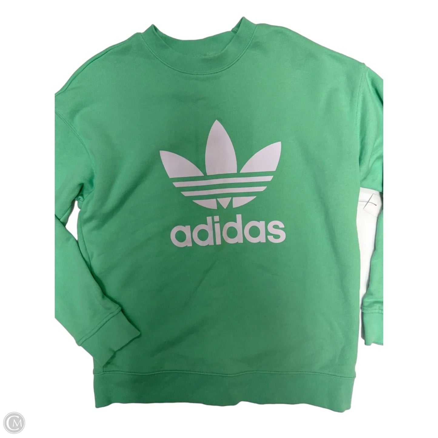 Sweatshirt Crewneck By Adidas In Green, Size: S