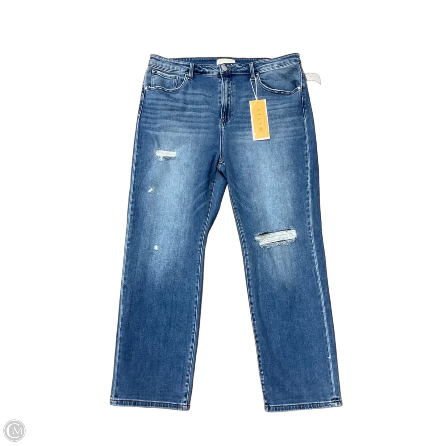 Jeans Wide Leg By Risen In Blue Denim, Size: 3x