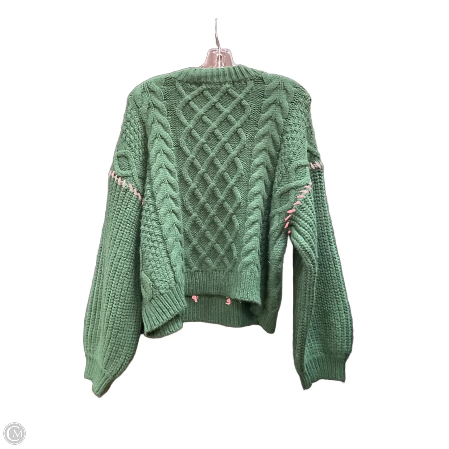 Sweater By Altard State In Green & Pink, Size: M
