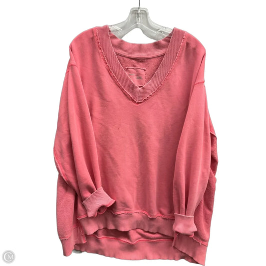 Sweatshirt Crewneck By Aerie In Pink, Size: S