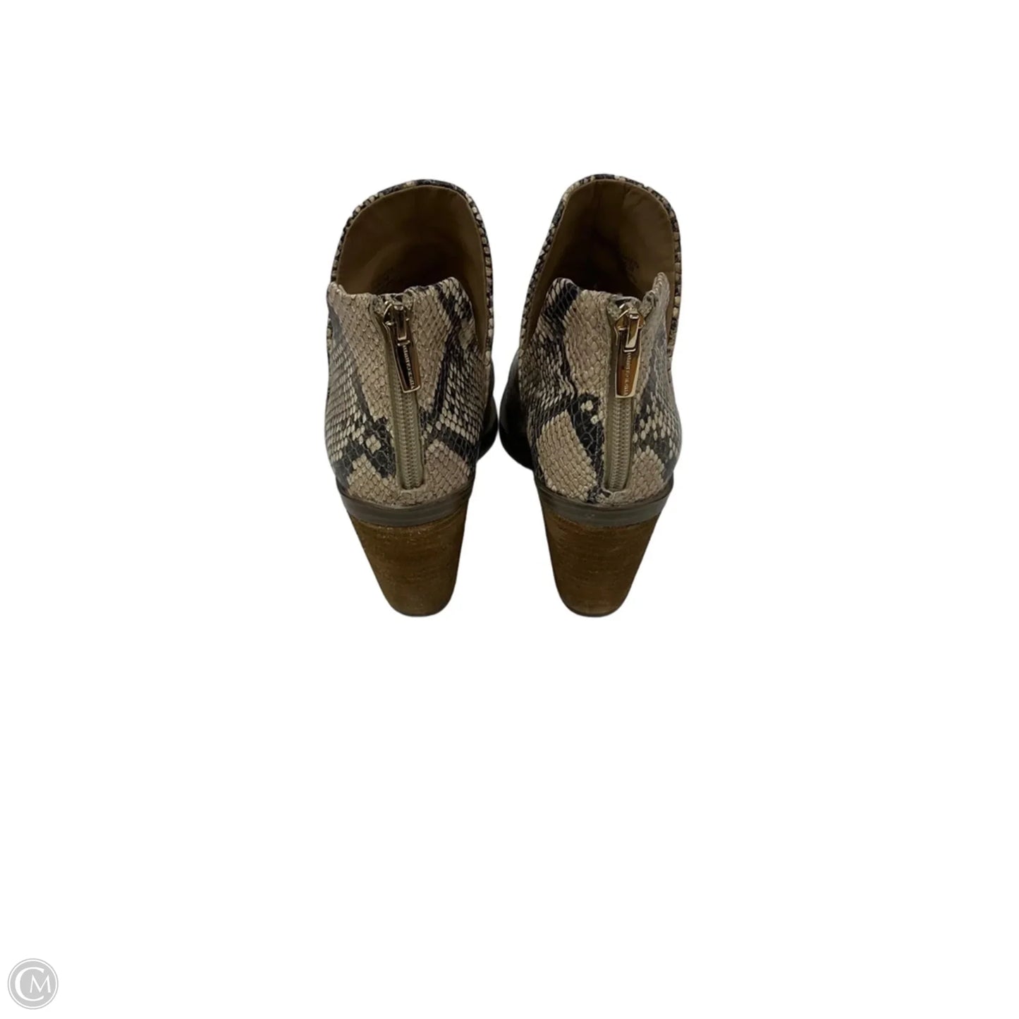 Boots Ankle Heels By Vince Camuto In Snakeskin Print, Size: 7.5