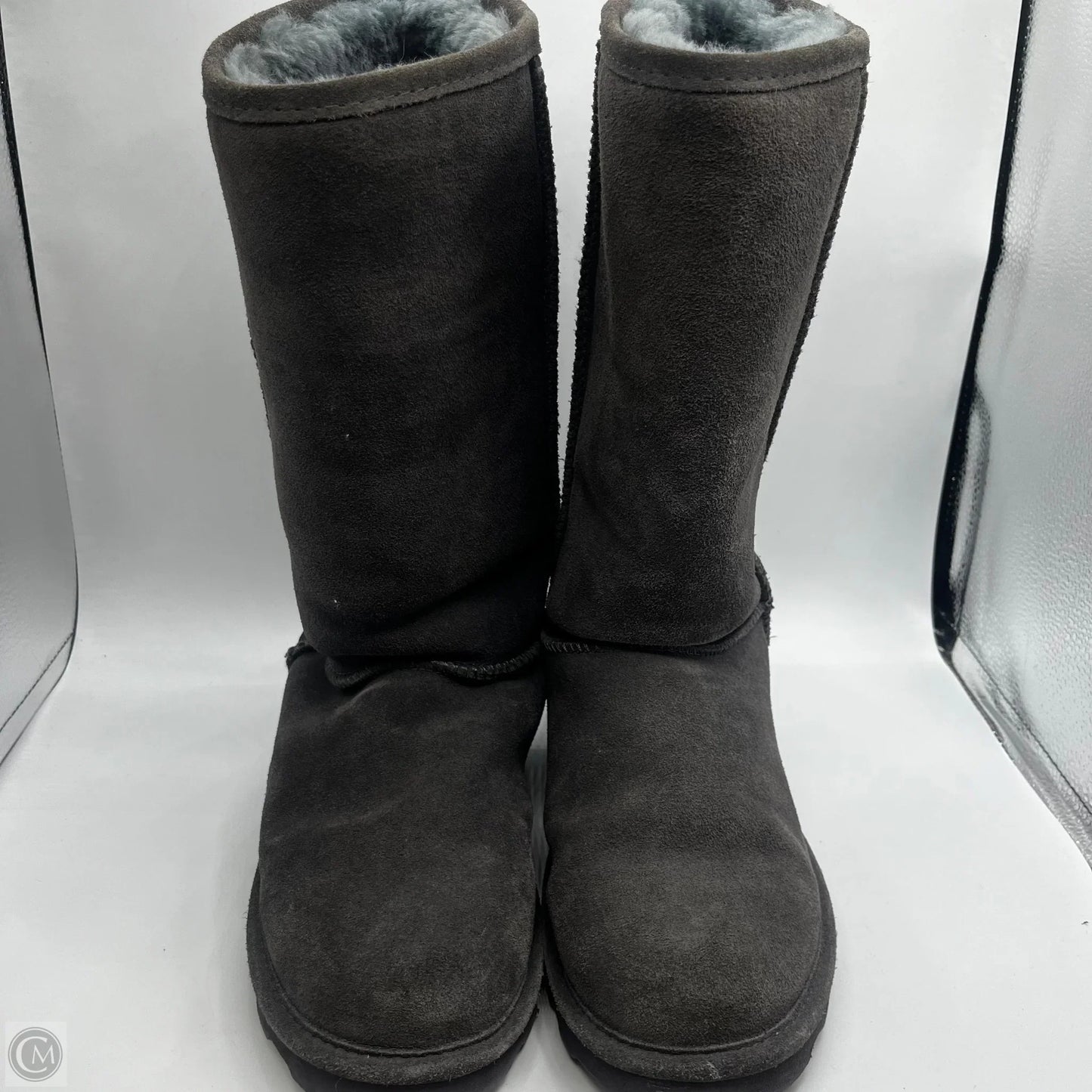 Boots Mid-calf Flats By Bearpaw In Grey, Size: 10