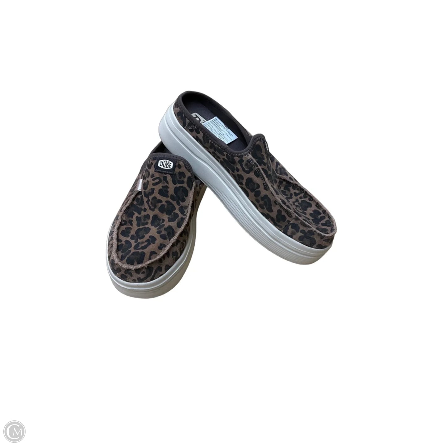 Shoes Sneakers By Hey Dude In Leopard Print, Size: 8