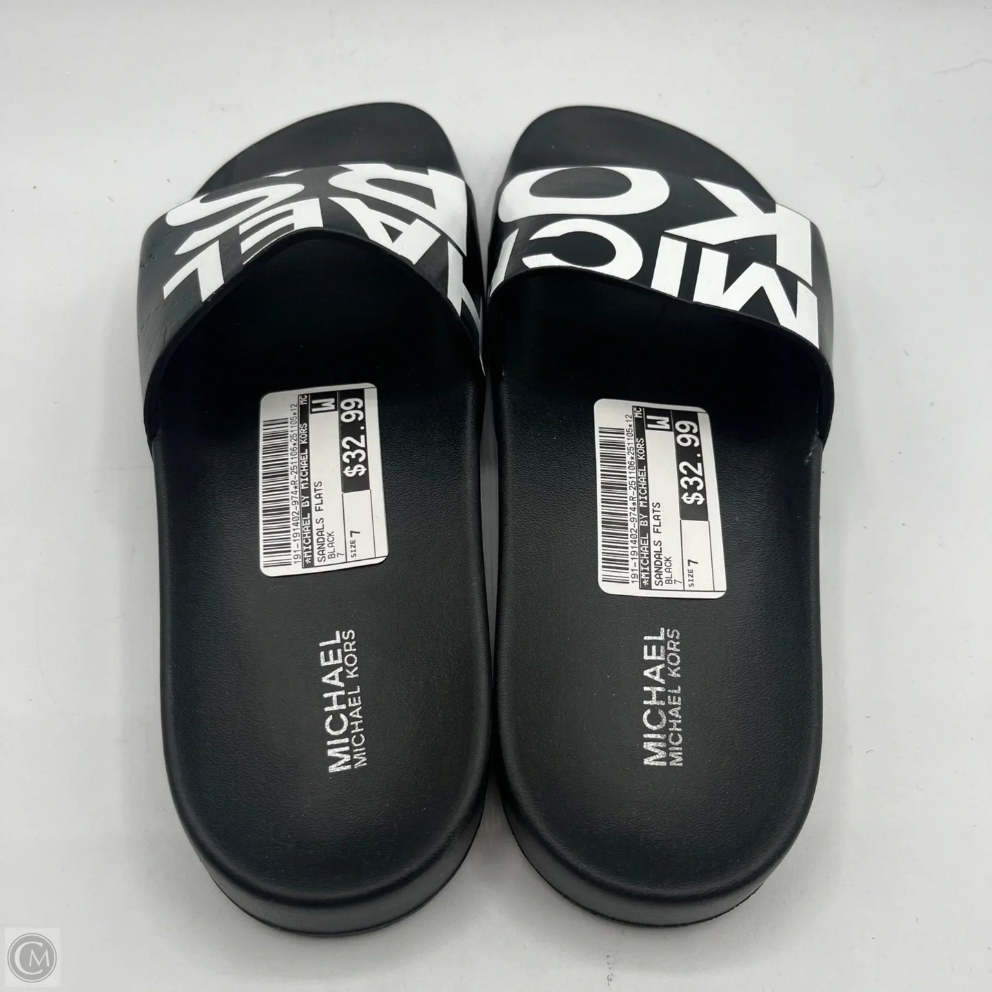 Sandals Flats By Michael By Michael Kors In Black, Size: 7