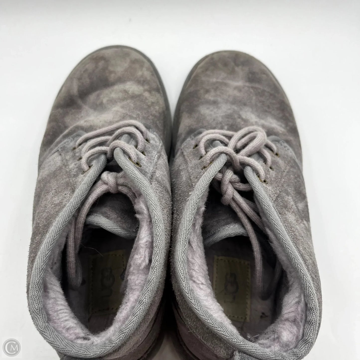 Boots Designer By Ugg In Grey, Size: 9