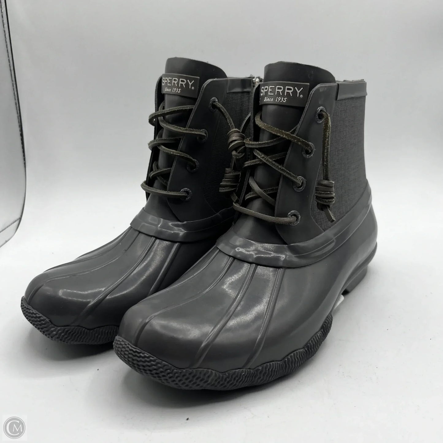 Boots Ankle Flats By Sperry In Grey, Size: 6