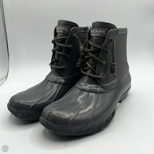 Boots Ankle Flats By Sperry In Grey, Size: 6