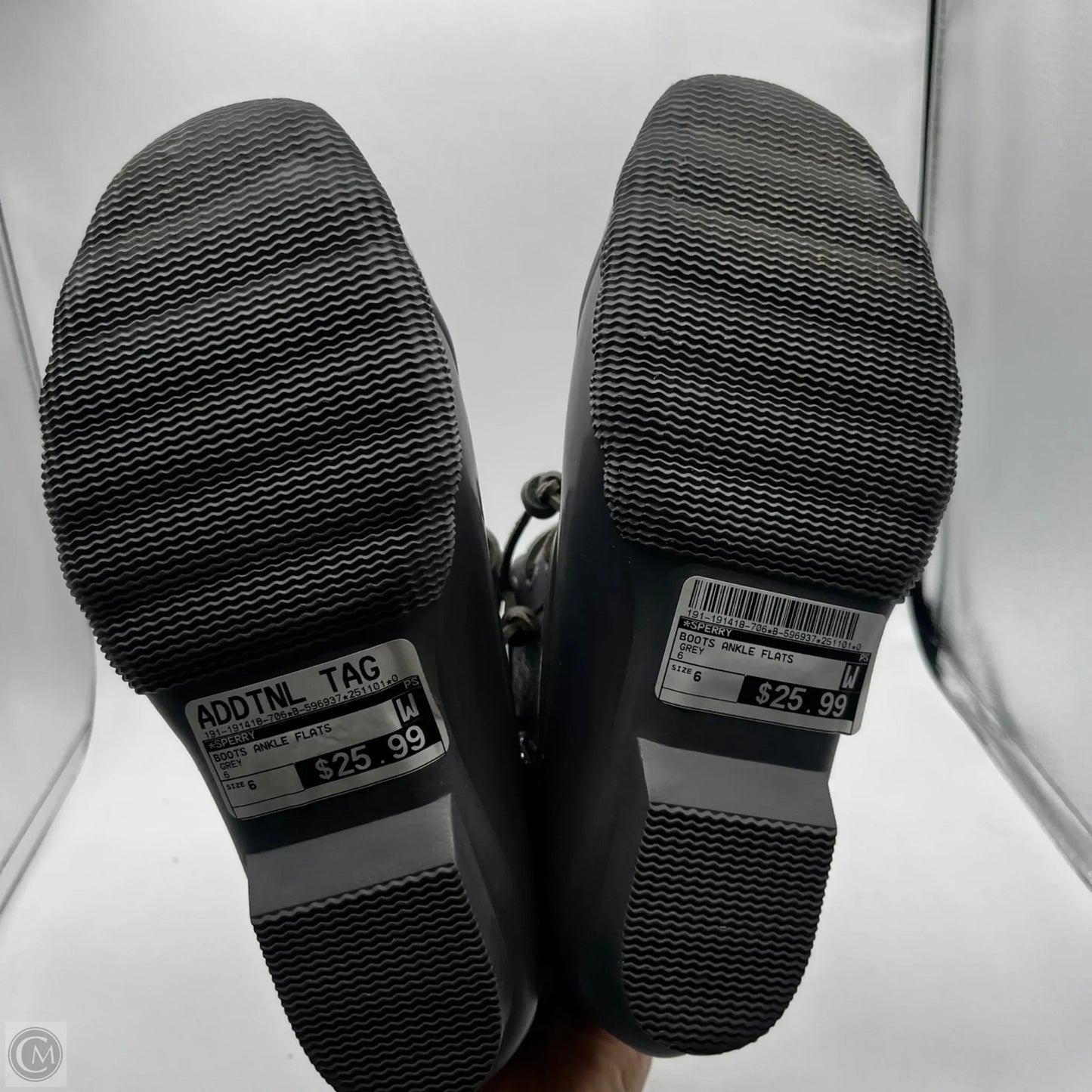 Boots Ankle Flats By Sperry In Grey, Size: 6