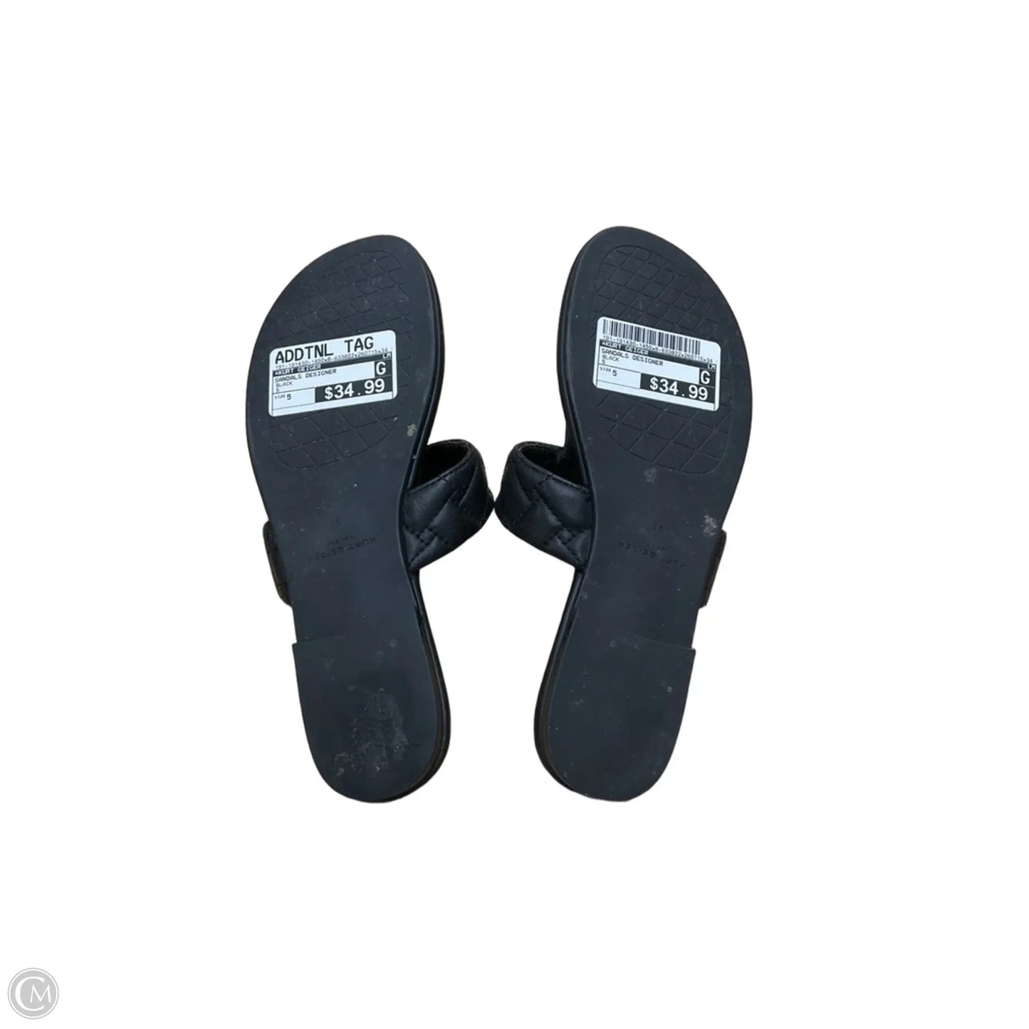 Sandals Designer By Kurt Geiger In Black, Size: 5