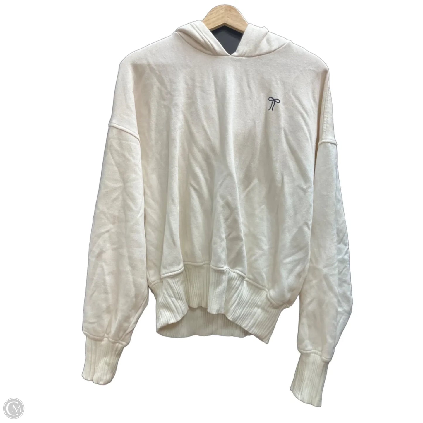 Sweatshirt Hoodie By Aerie In Cream, Size: S