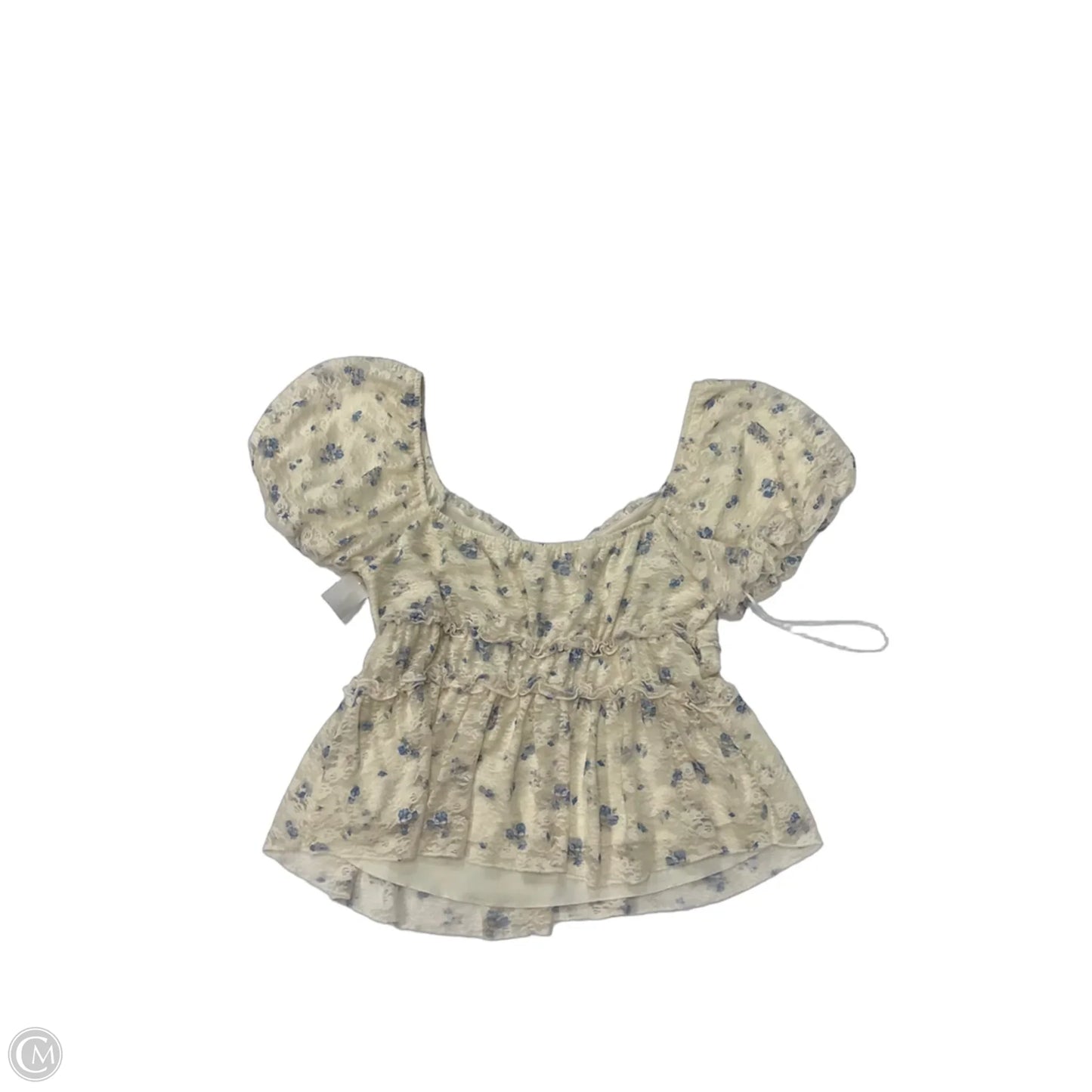 Top Short Sleeve By Altard State In Floral Print, Size: Xl