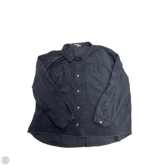 Jacket Shirt By Bp In Blue, Size: S