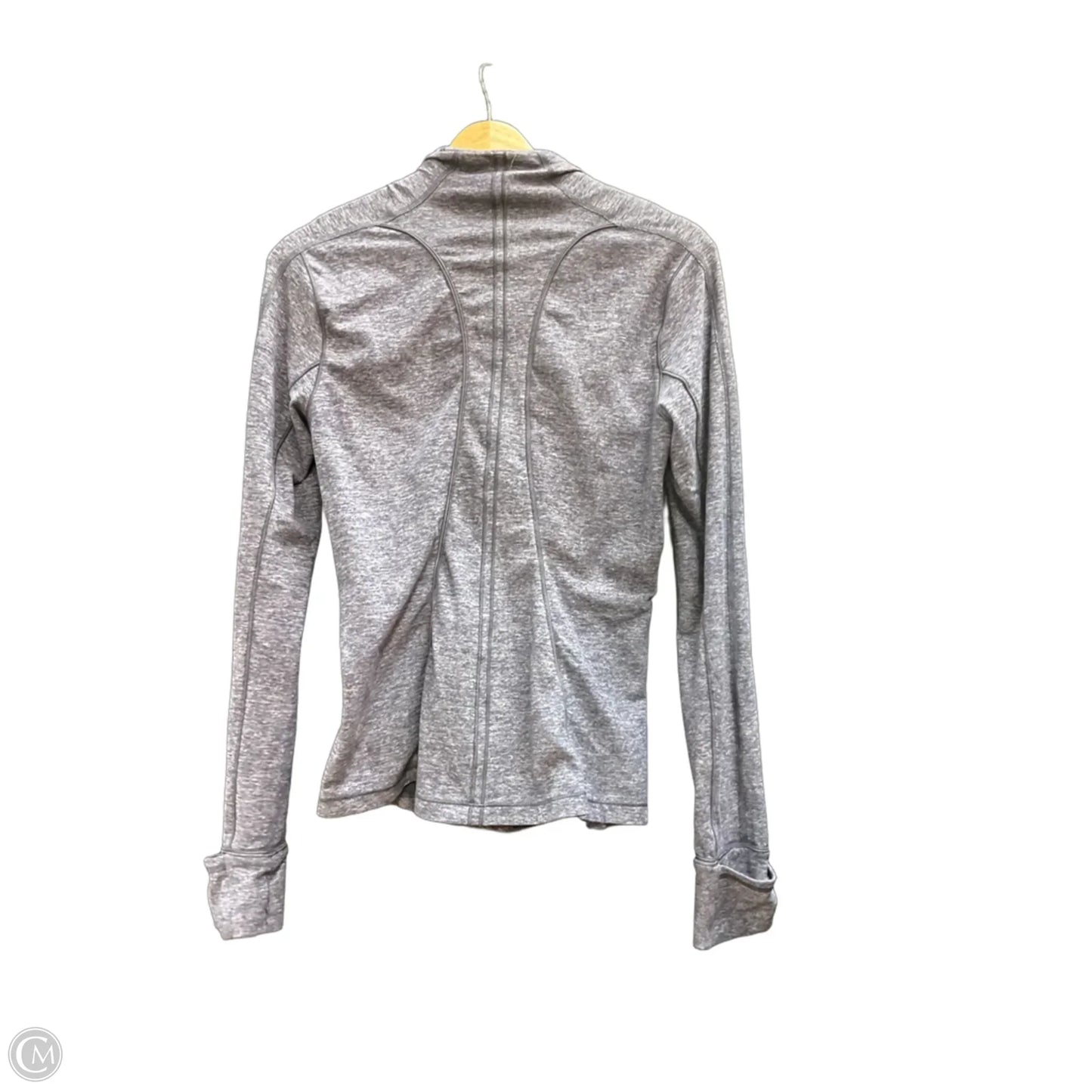 Athletic Top Long Sleeve Collar By Lululemon In Blue, Size: 6