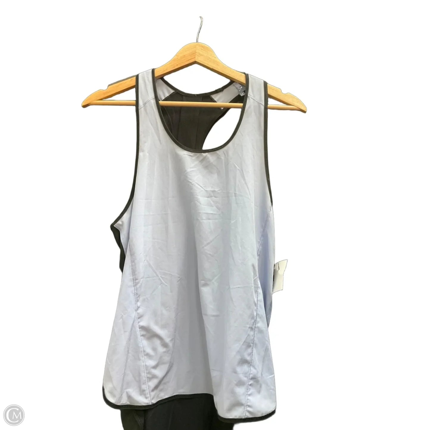 Athletic Tank Top By Lululemon In Black & Blue, Size: M