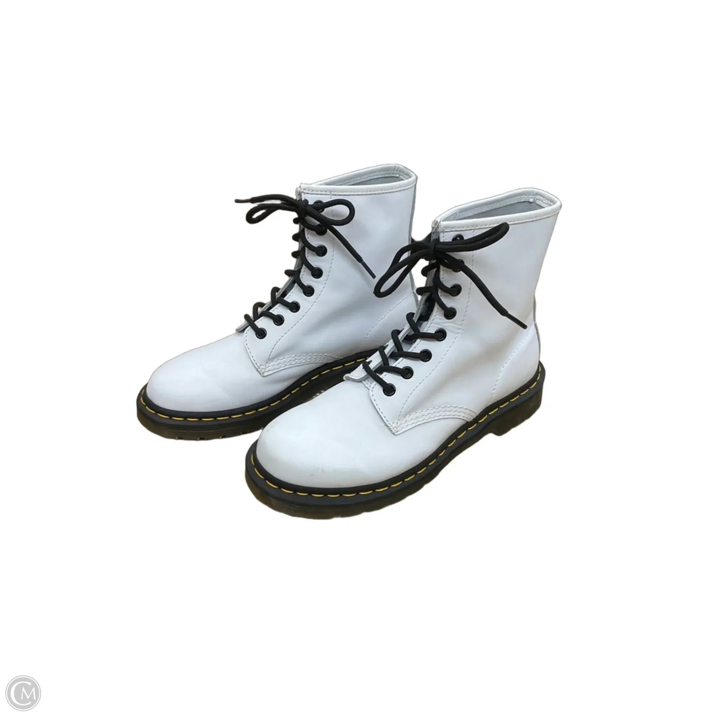 Boots Combat By Dr Martens In White, Size: 8