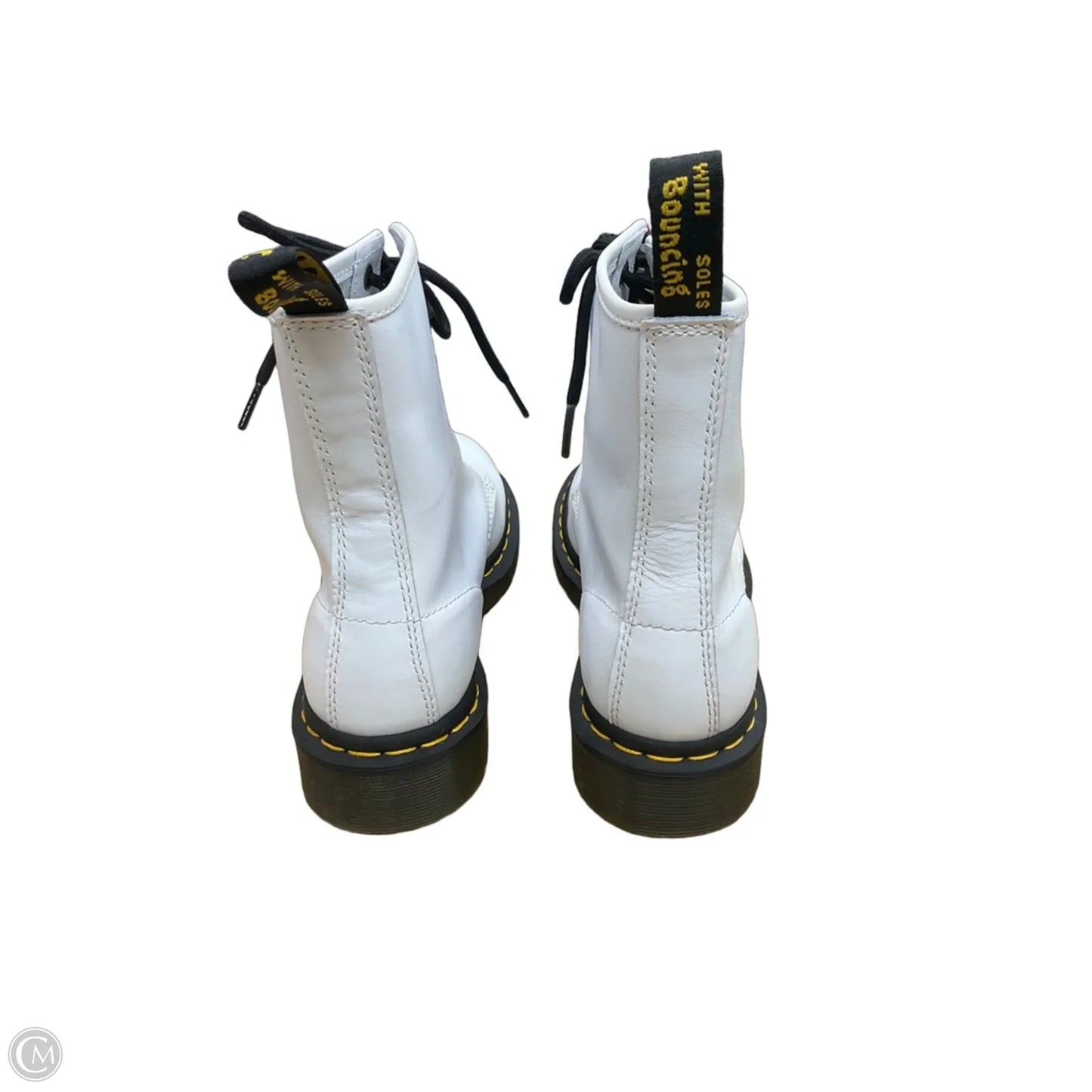 Boots Combat By Dr Martens In White, Size: 8