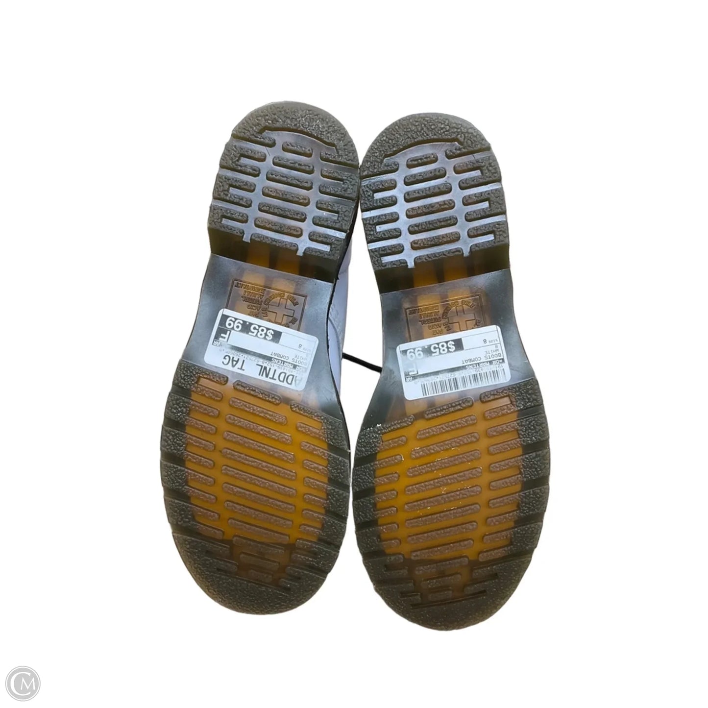 Boots Combat By Dr Martens In White, Size: 8