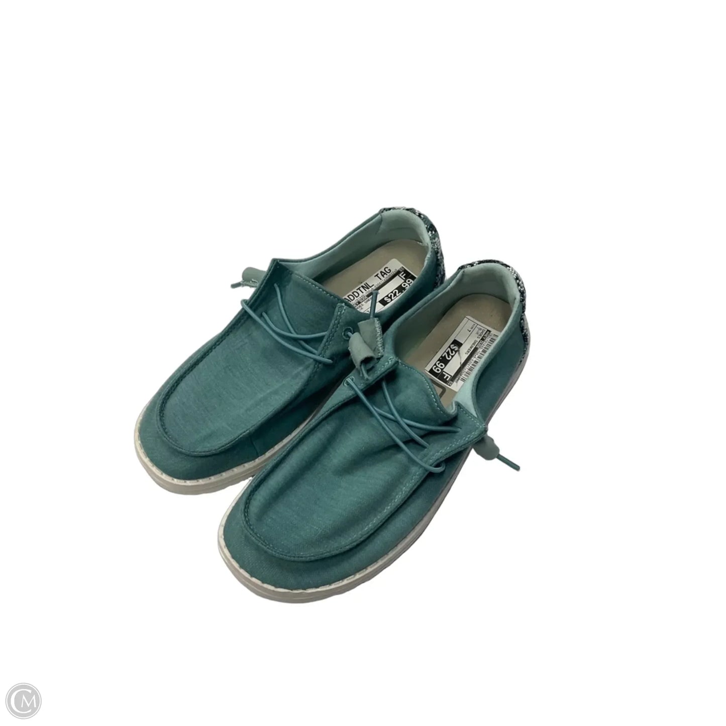 Shoes Sneakers By Hey Dude In Blue, Size: 7