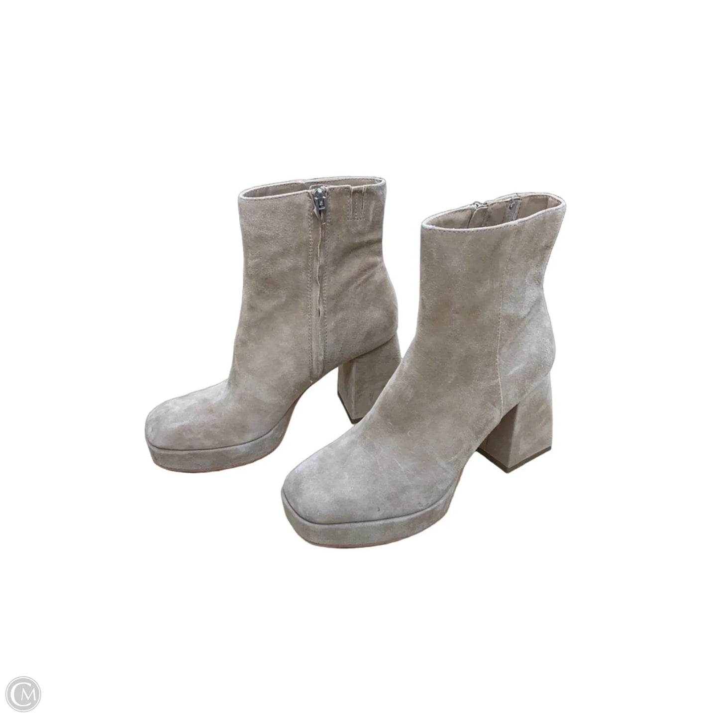 Boots Ankle Heels By Dolce Vita In Beige, Size: 8.5