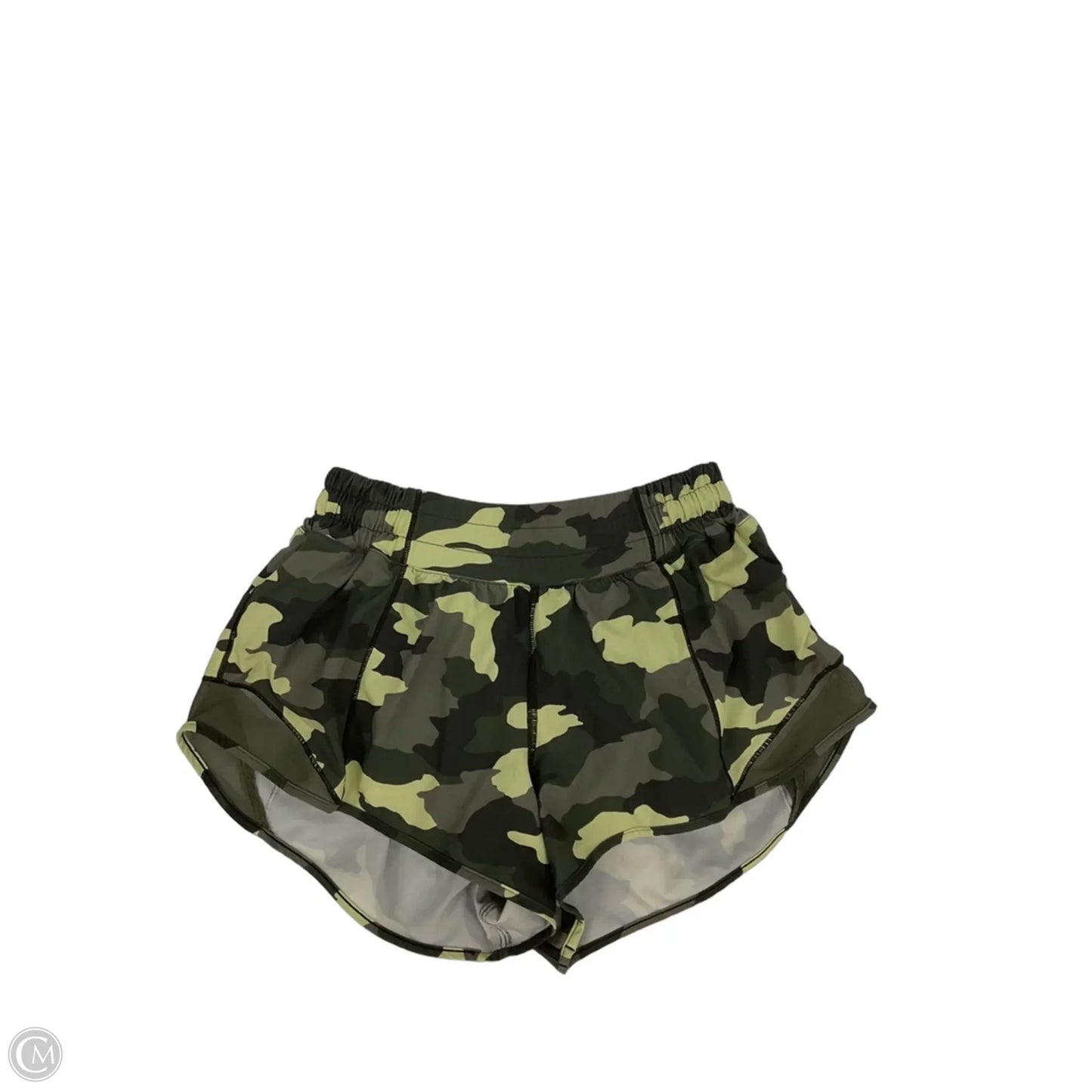 Athletic Shorts By Lululemon In Camouflage Print, Size: 4