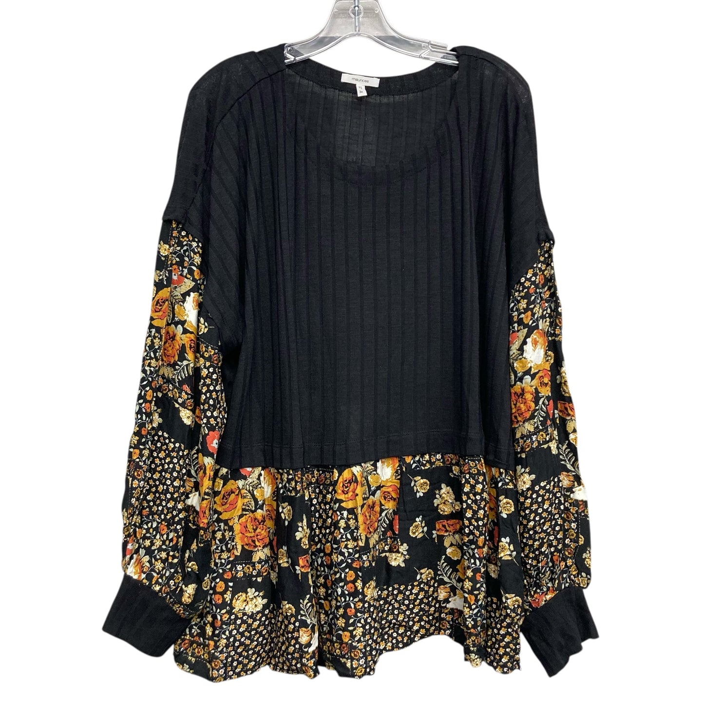 Top Ls By Maurices In Black, Size:3X