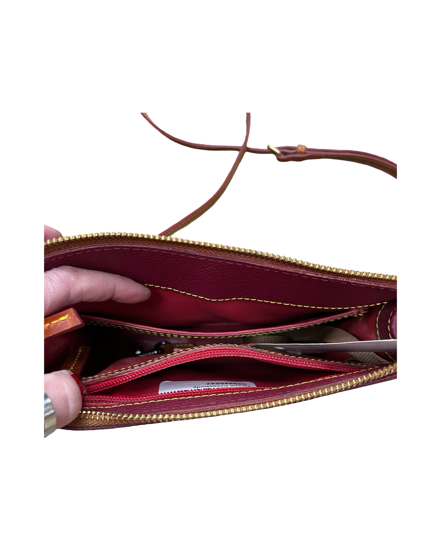 Crossbody Designer By Dooney And Bourke In Red, Size:Small