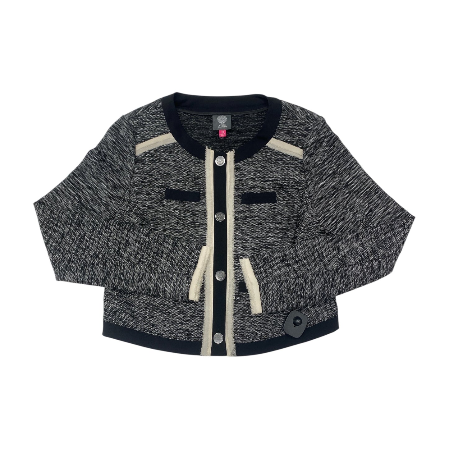 Blazer By Vince In Black & White, Size:10