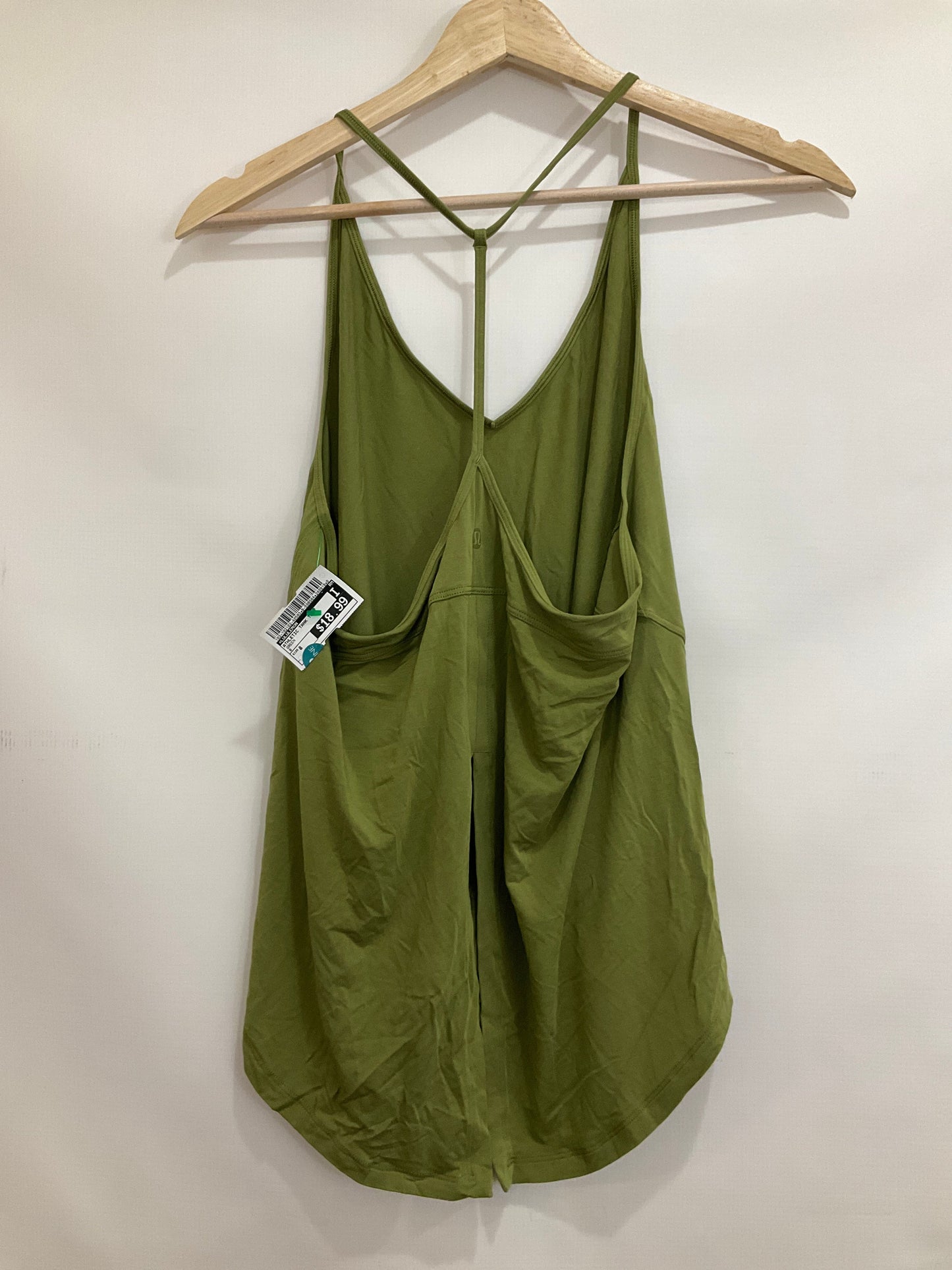 Athletic Tank Top By Lululemon In Green, Size: 8