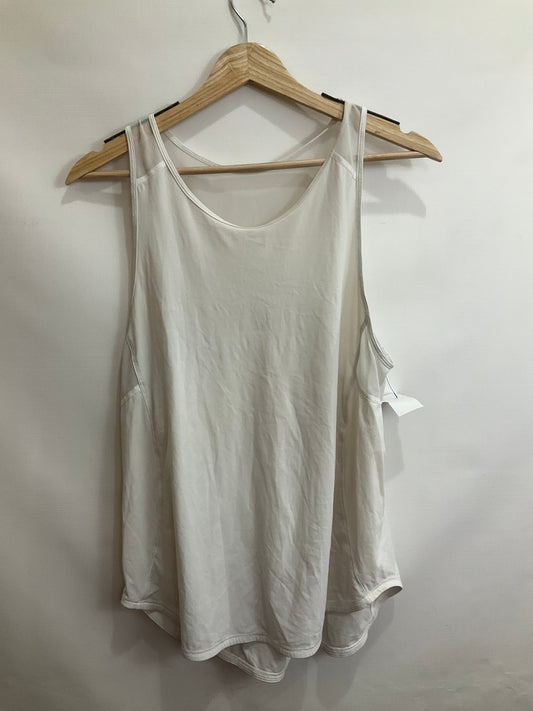 Athletic Tank Top By Lululemon In White, Size: 12