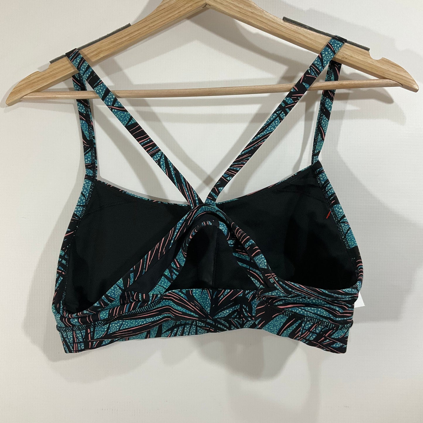 Athletic Bra By Lululemon In Black & Blue, Size: 12