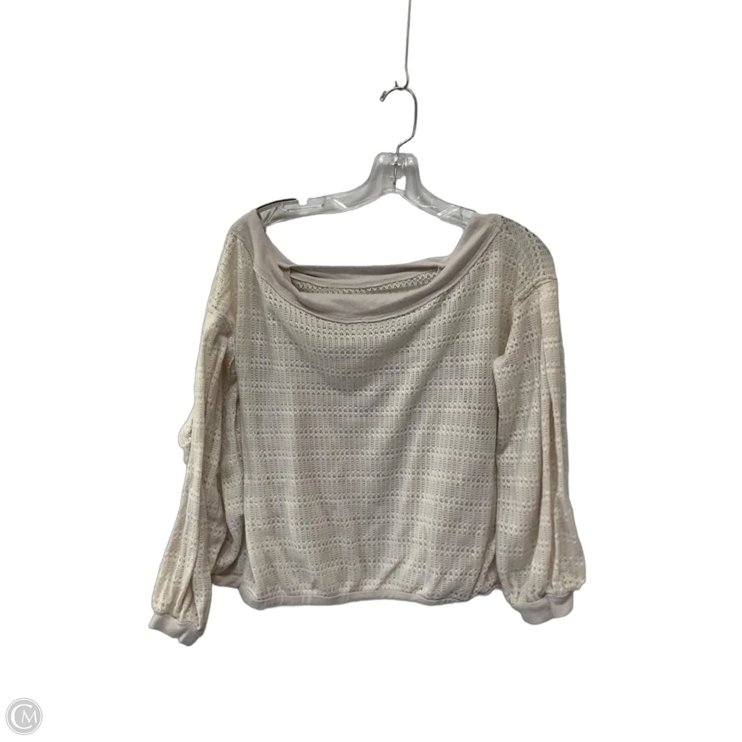 Top Long Sleeve By Free People In White, Size: M