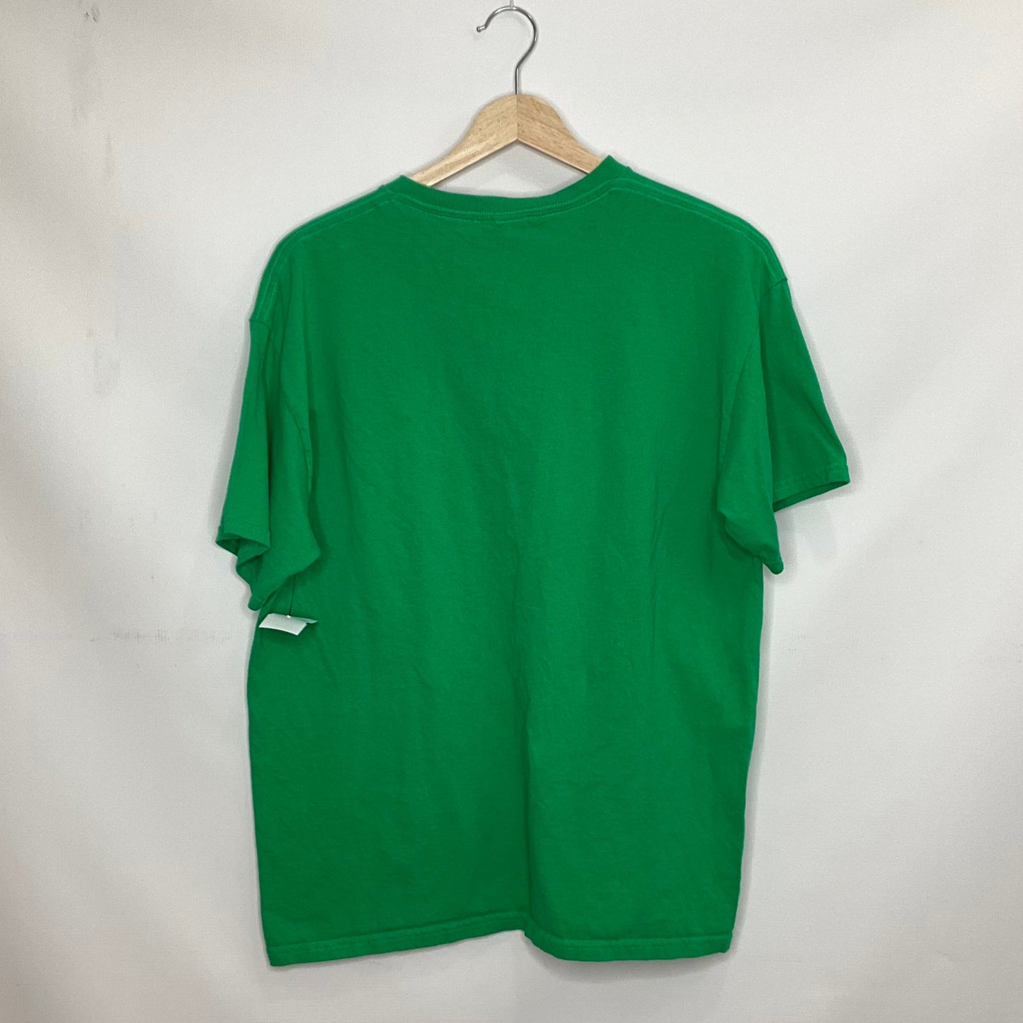 Green Top Short Sleeve Basic Gildan, Size L