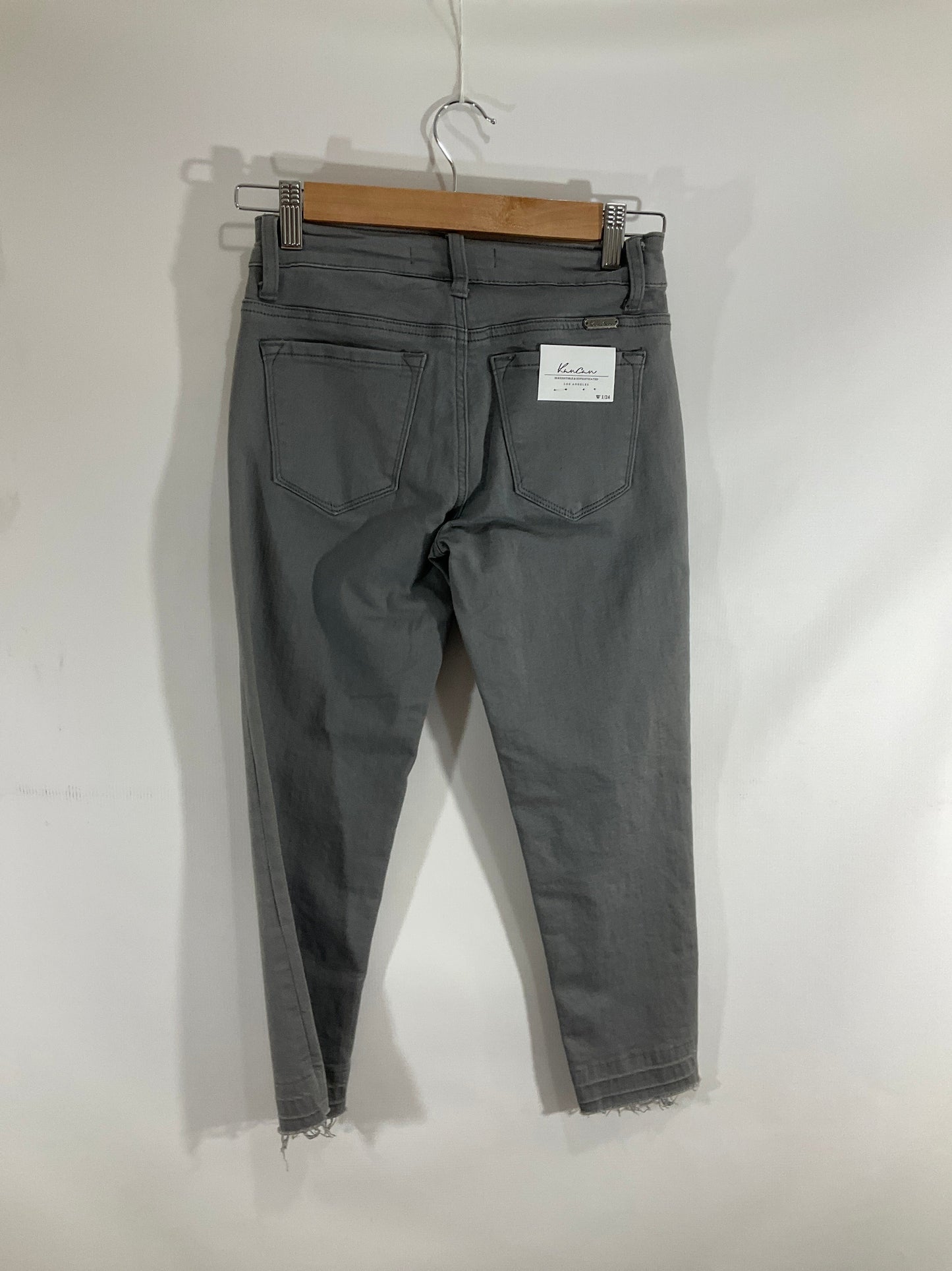 Jeans Skinny By Kancan In Grey Denim, Size: 0