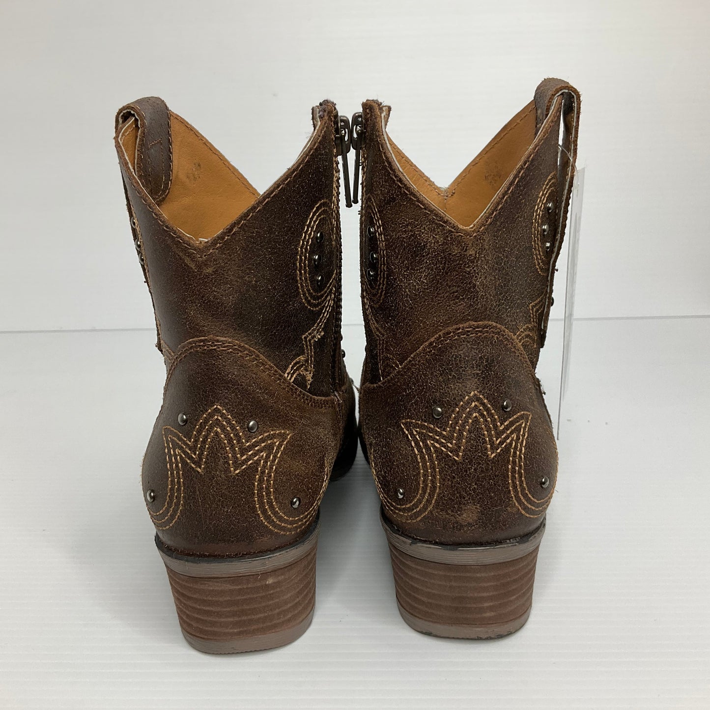 Brown Boots Western Cmb, Size 7.5