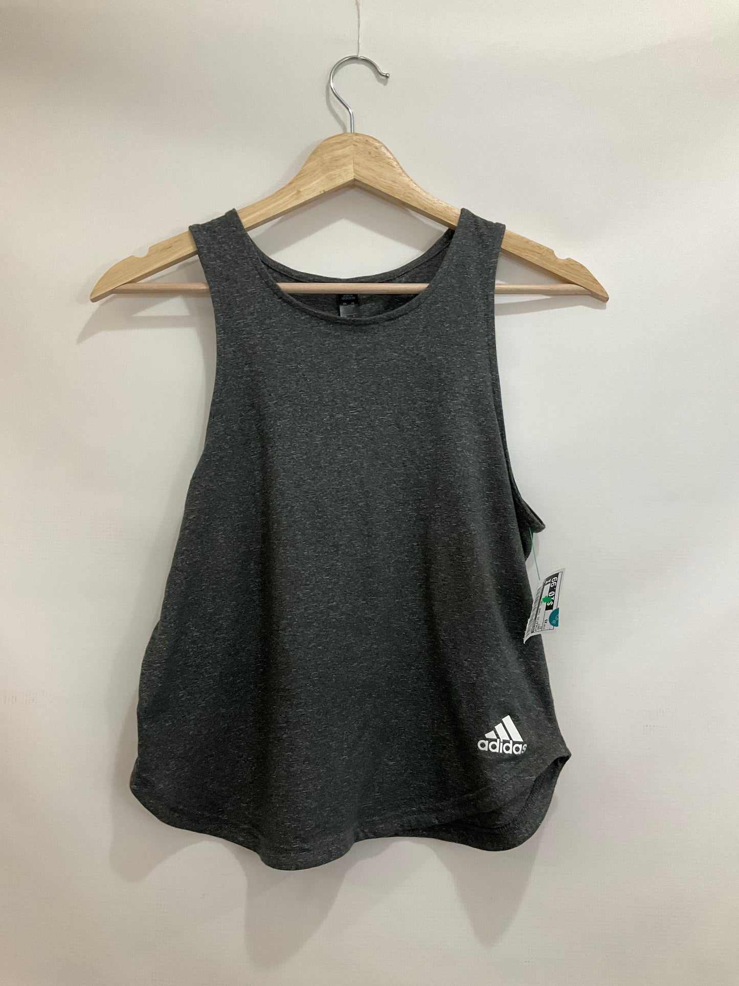 Athletic Tank Top By Adidas In Grey, Size: Xs