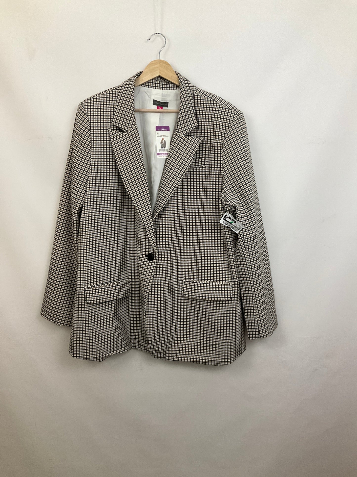 Blazer By Vince Camuto In Plaid Pattern, Size: 2x