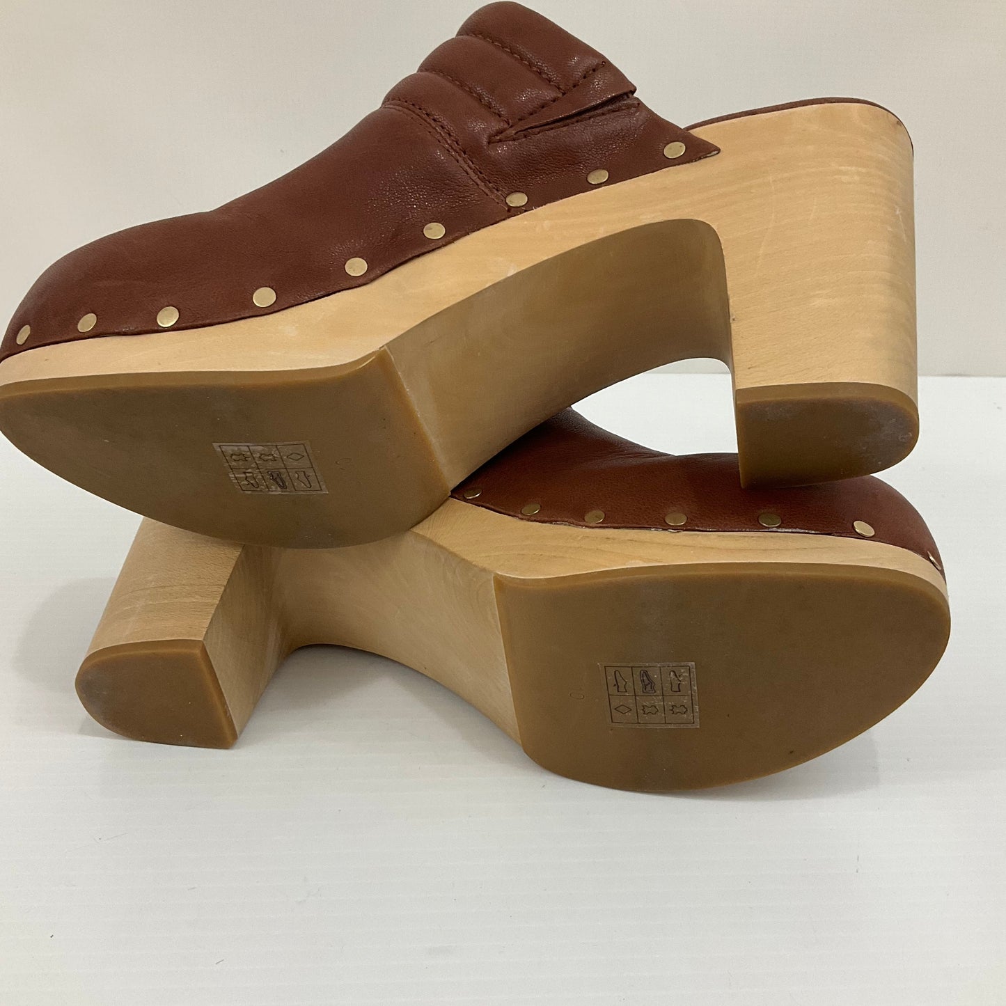 Shoes Heels Block By Paige In Brown, Size: 10