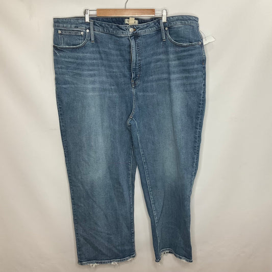 Blue Denim Jeans Wide Leg Madewell, Size 24