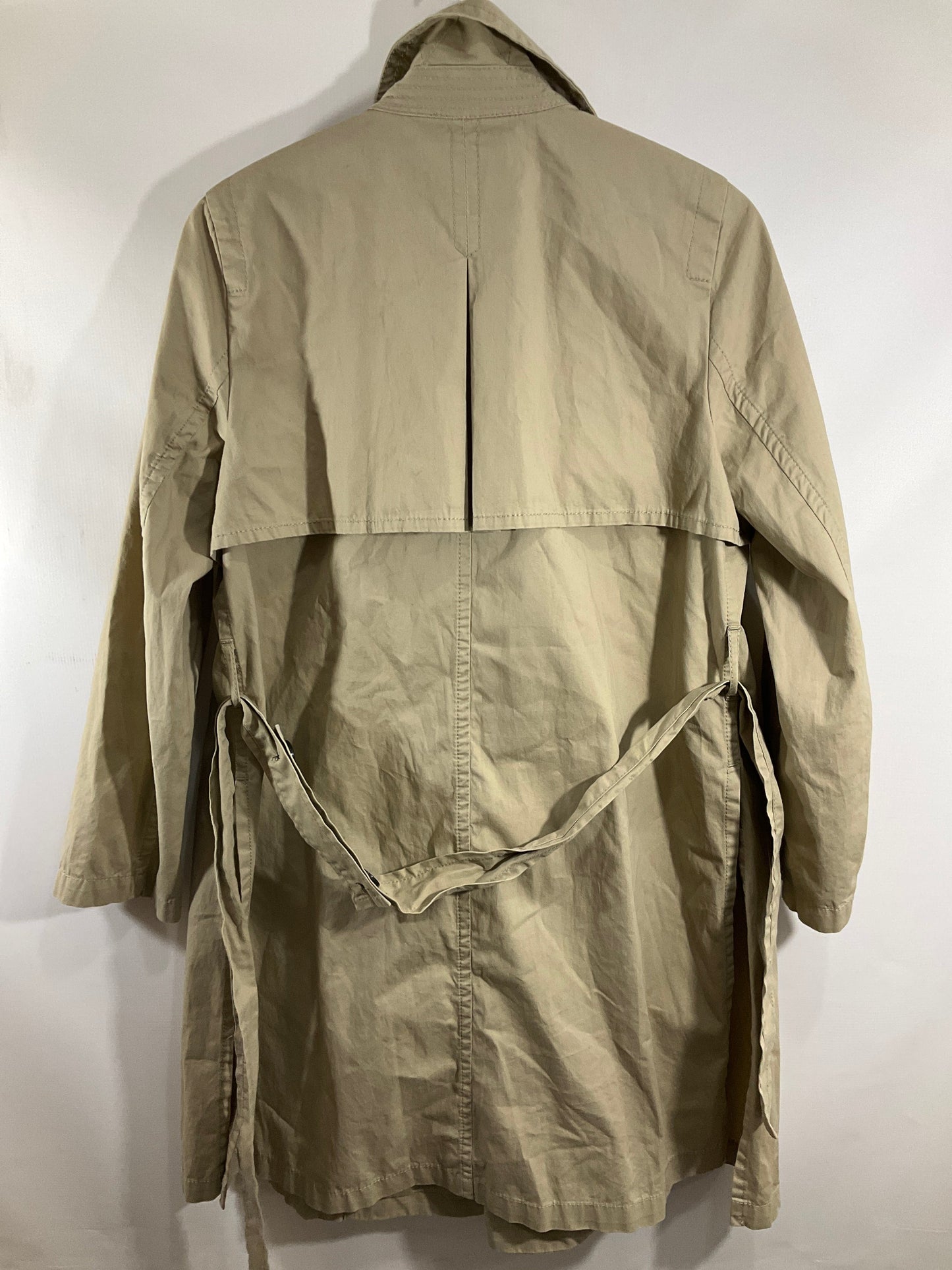 Coat Trench Coat By Madewell In Tan, Size: M