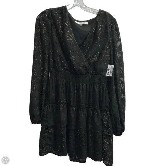Dress Casual Short By Altard State In Black & Gold, Size: S