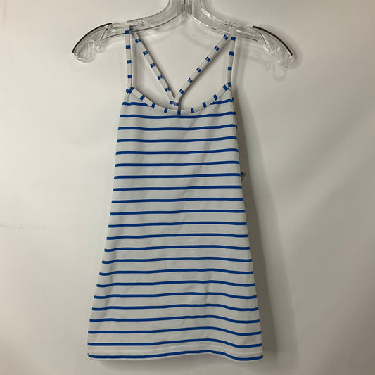 Striped Pattern Athletic Tank Top Lululemon, Size 8