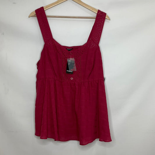 Red Top Sleeveless Torrid, Size M