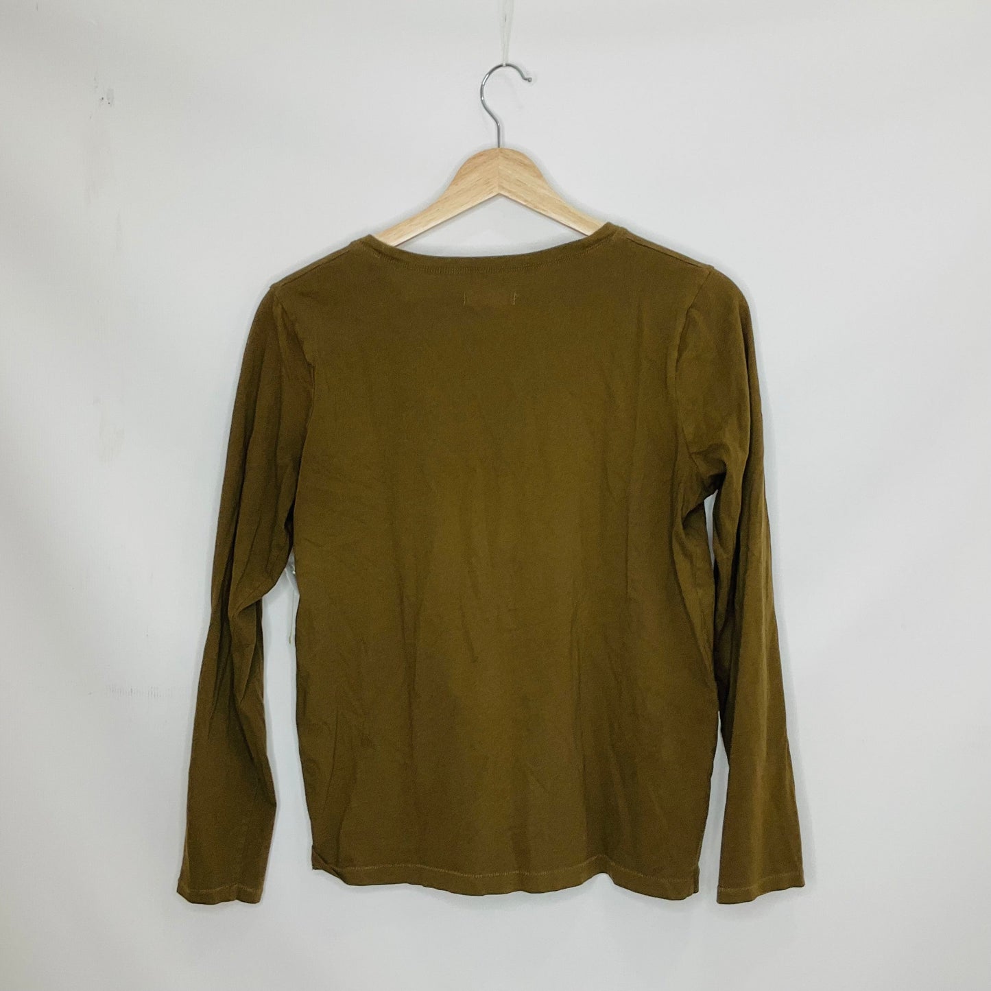 Top Long Sleeve By Madewell In Green, Size: M