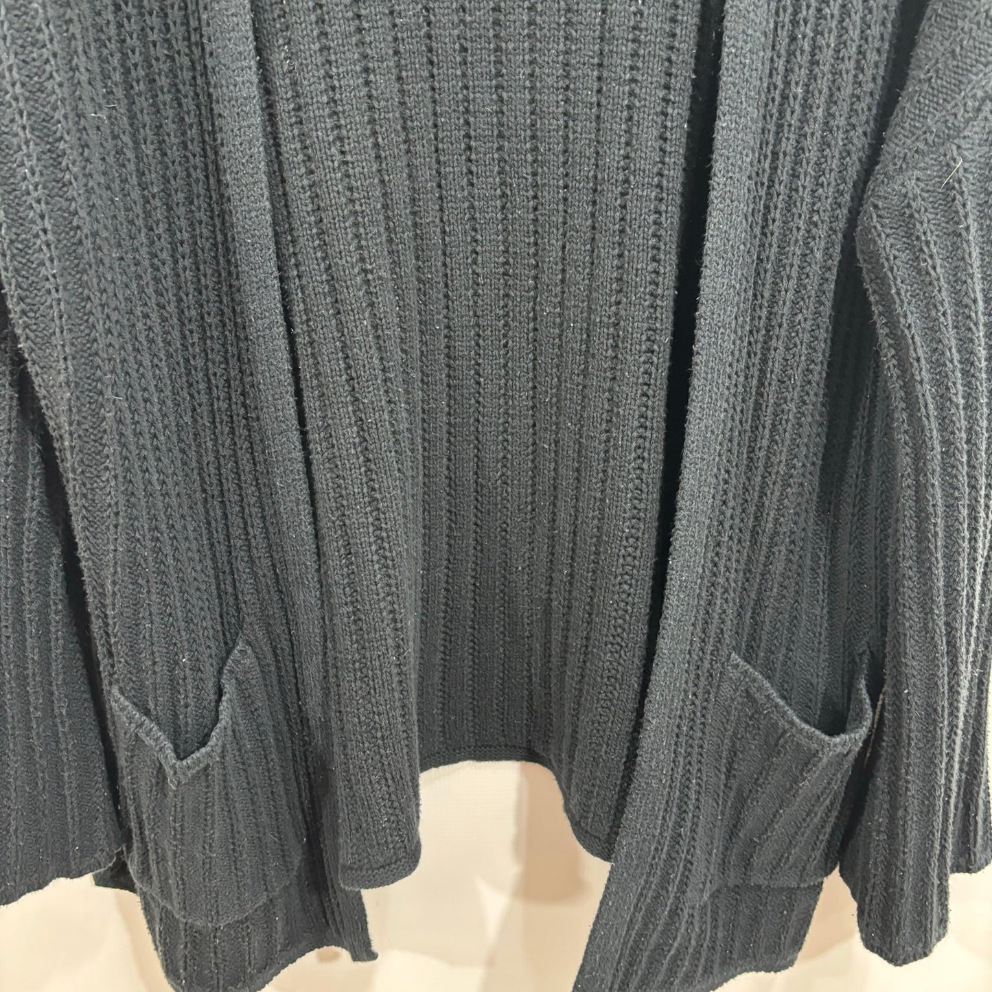 Sweater Cardigan By American Eagle In Black, Size: M