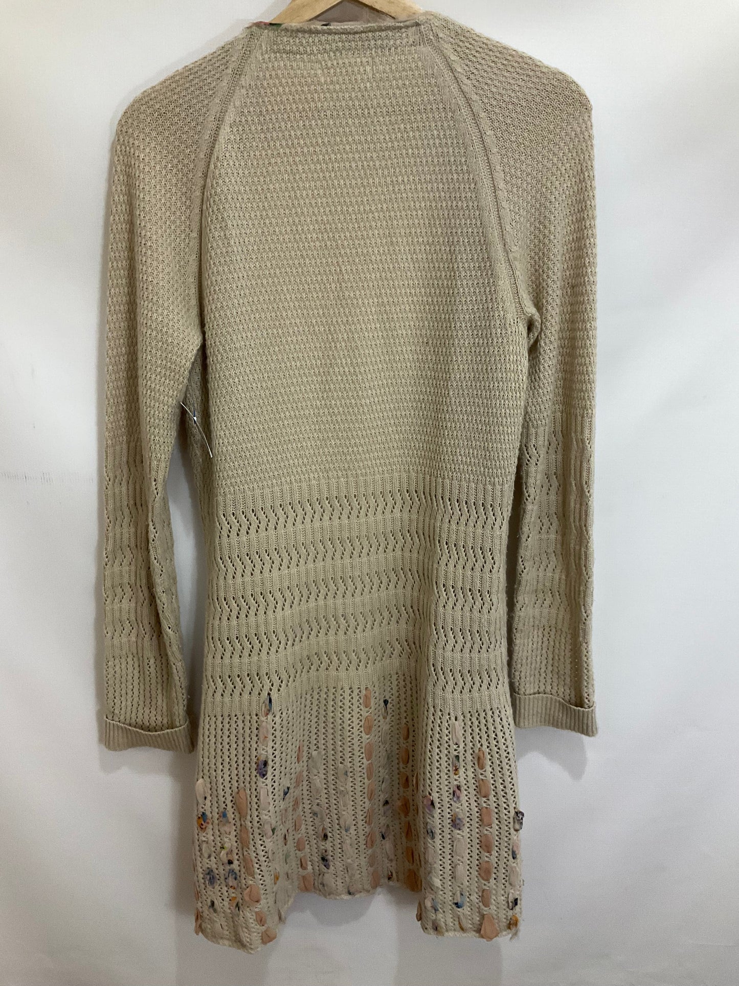 Sweater Cardigan By Anthropologie In Cream, Size: Osfm