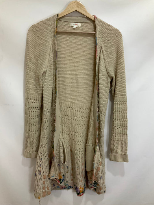 Sweater Cardigan By Anthropologie In Cream, Size: Osfm