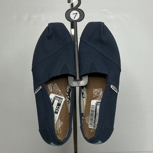 Navy Shoes Flats Other Toms, Size 7