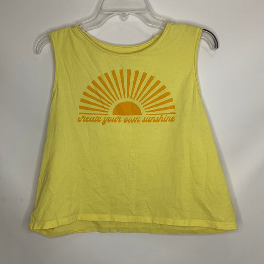 Yellow Athletic Tank Top Athletic Works, Size L
