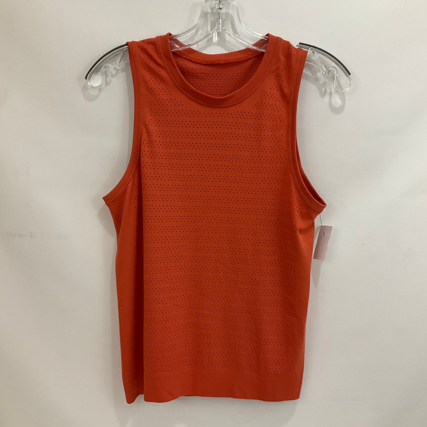 Orange Athletic Tank Top Lululemon, Size M