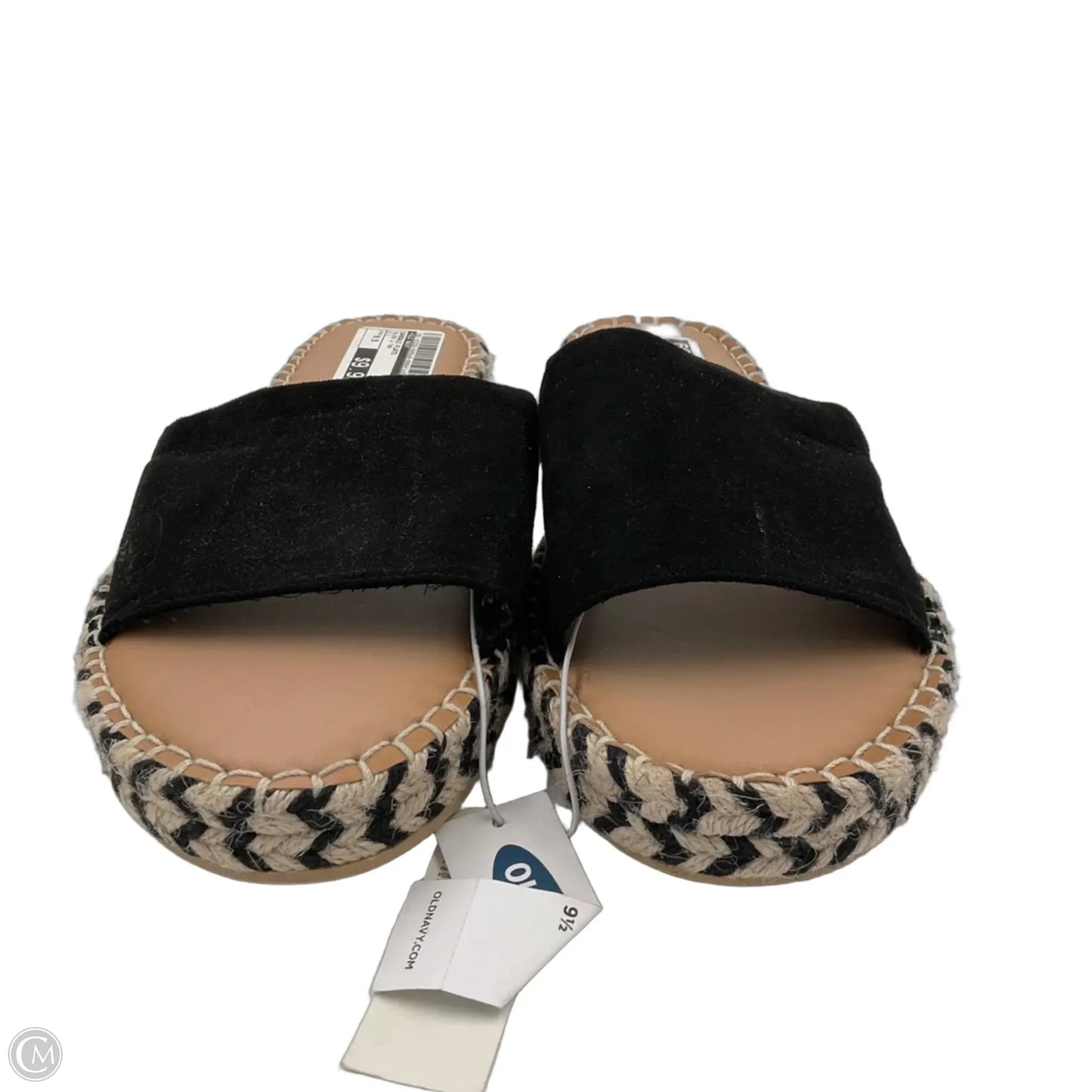 Sandals Flats By Old Navy In Black & Tan, Size: 9.5